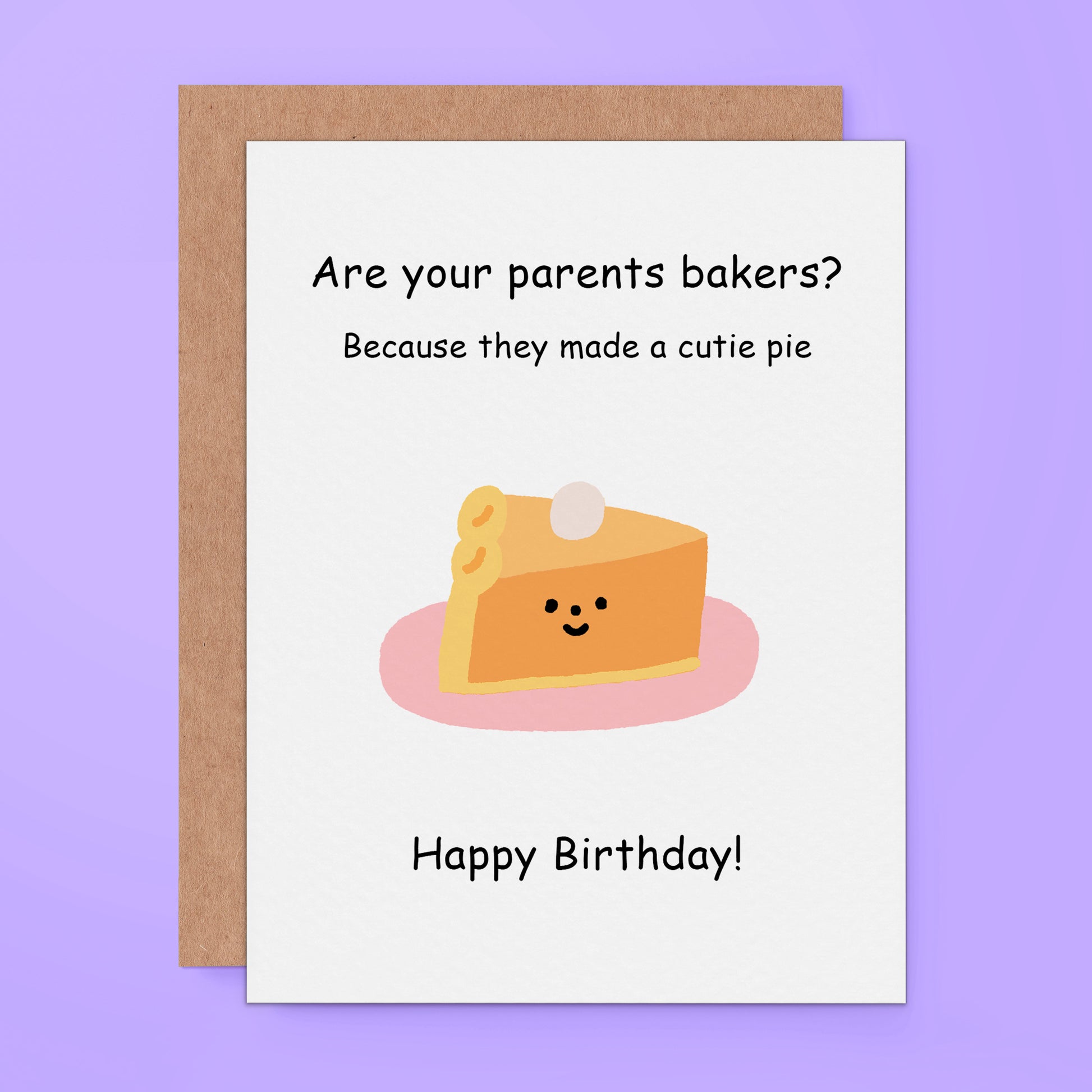 Are you parents bakers because they made a cutie pie