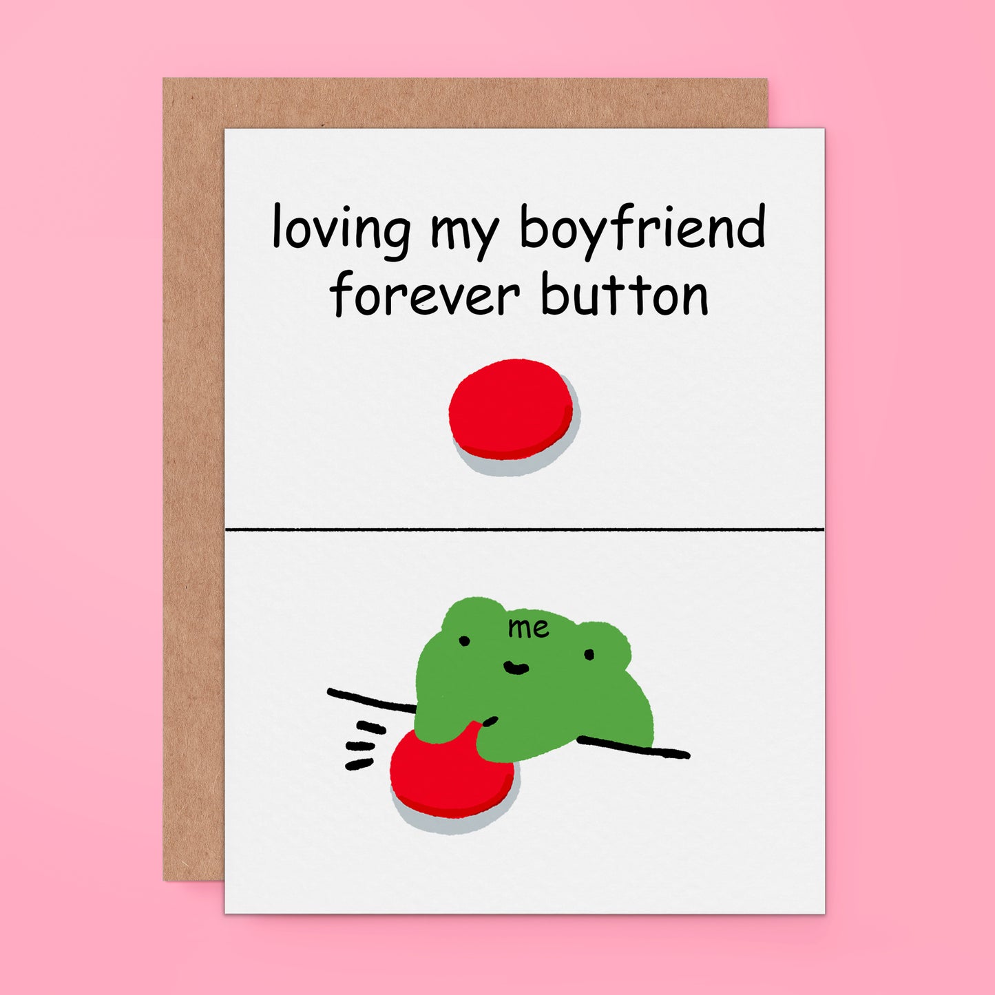 Loving My Boyfriend Forever Button