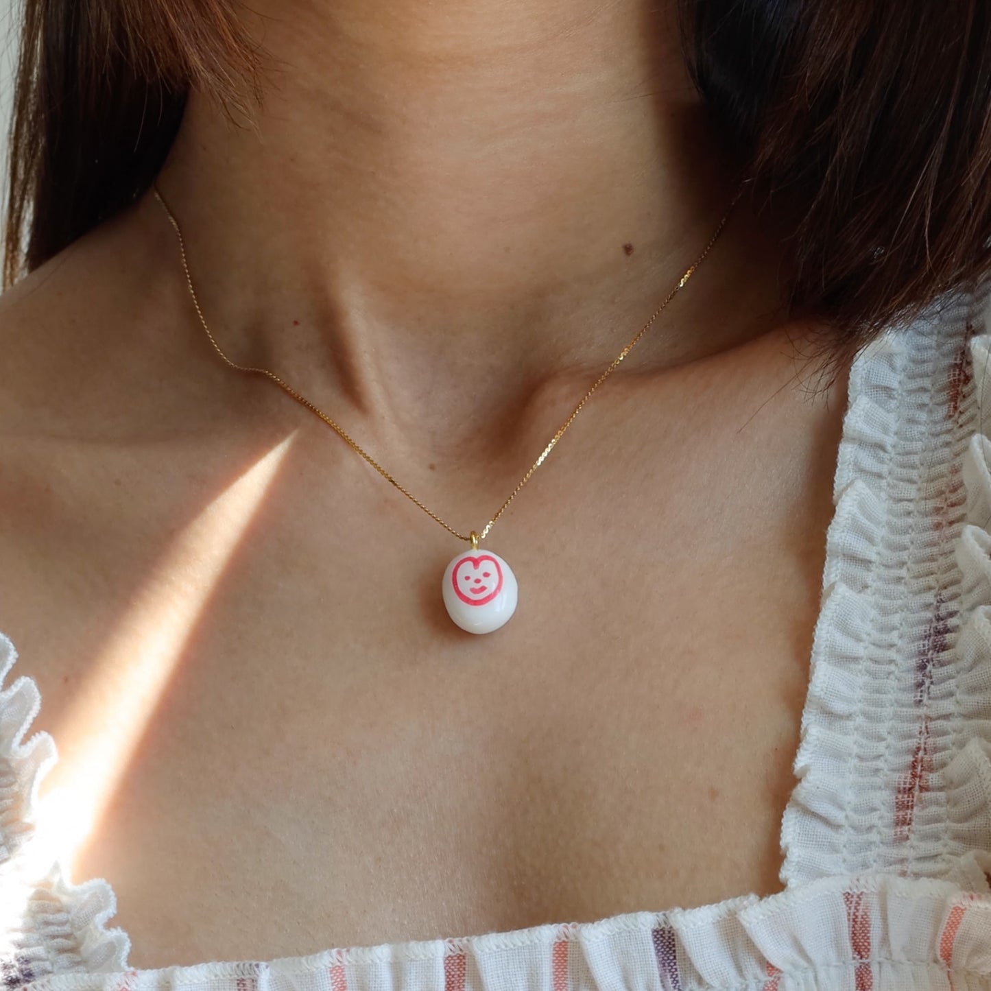 cute handmade heart necklace pendant