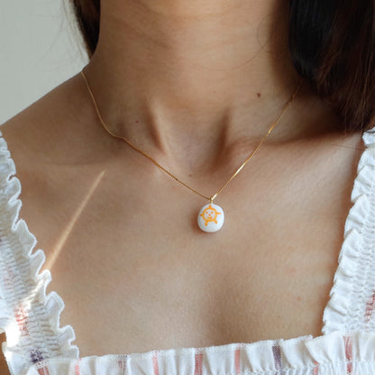 cute sun sunshine pendant necklace