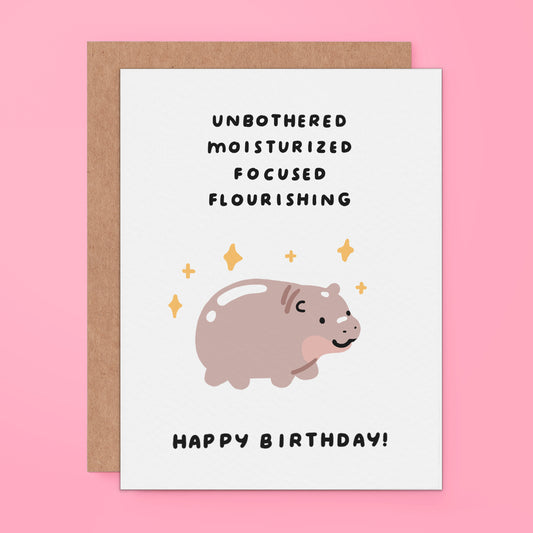 Moo Deng Hippo - Happy Birthday