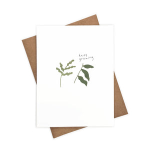Keep Growing, Plants | Eco-Friendly Greeting Card