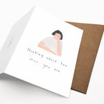 Load image into Gallery viewer, Thinking About How Nice You Are | Eco-Friendly Greeting Card
