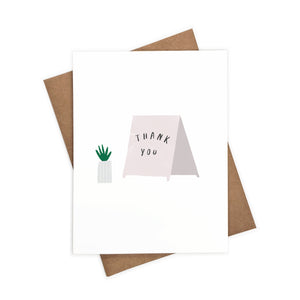 Thank You Sign | Eco-Friendly Greeting Card
