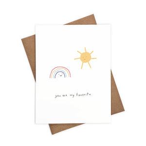 You Are My Favorite | Eco-Friendly Greeting Card