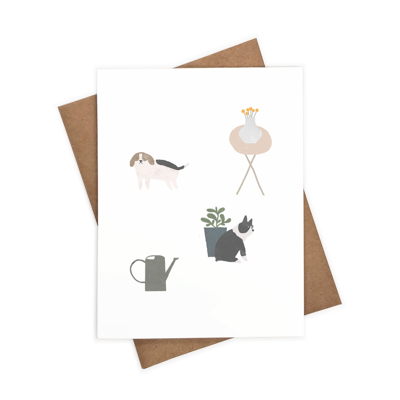 Plants and Dogs | Eco-Friendly Greeting Card