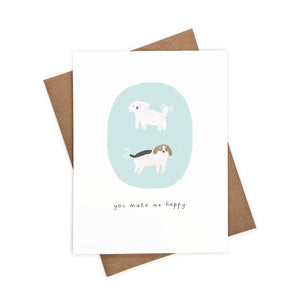 You Make Me Happy | Eco-Friendly Greeting Card