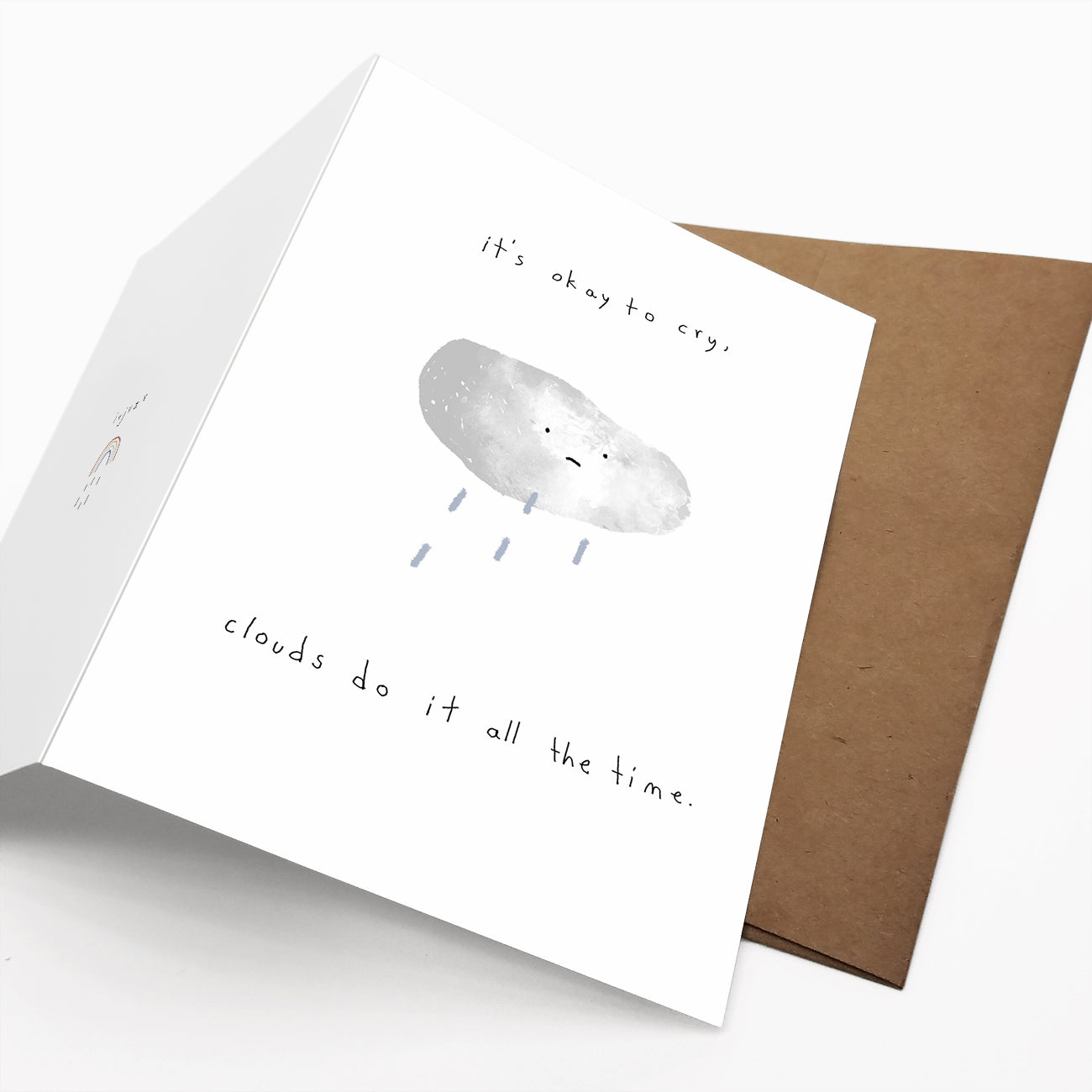 Sad Cloud, It's Okay to Cry | Eco-Friendly Greeting Card