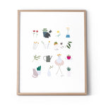 Load image into Gallery viewer, Pets &amp; Plants Illustration Print
