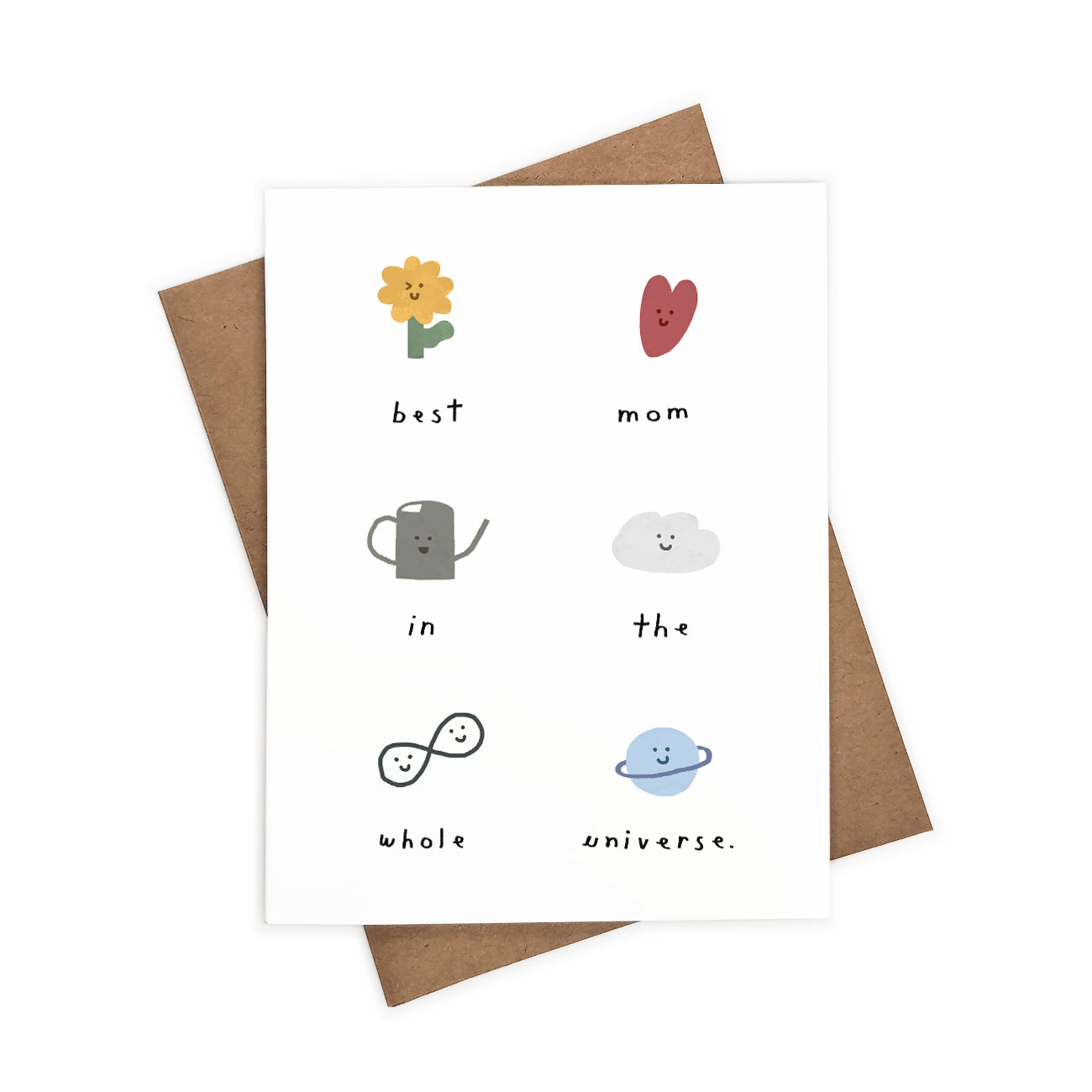 Best Mom In The Whole Universe | Eco-Friendly Greeting Card