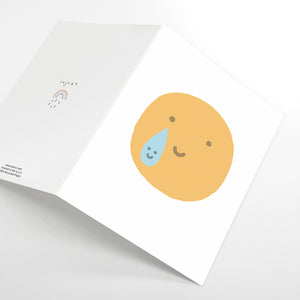Emoji, Cute Happy Tears | Eco-Friendly Greeting Card