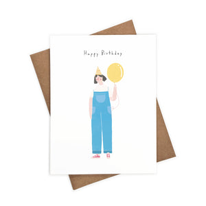 Overalls, Happy Birthday | Eco-Friendly Greeting Card