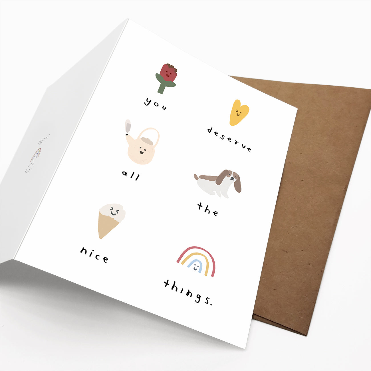 You Deserve All The Nice Things | Eco-Friendly Greeting Card