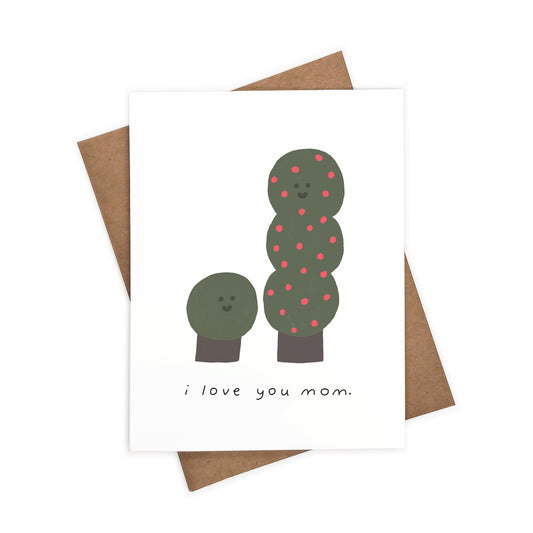 I Love You Mom Trees | Eco-Friendly Greeting Card