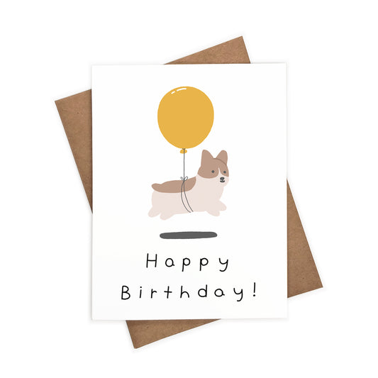 Corgi, Happy Birthday! | Eco-Friendly Greeting Card