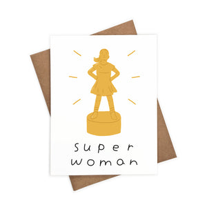 Fearless Girl, Super Woman | Eco-Friendly Greeting Card
