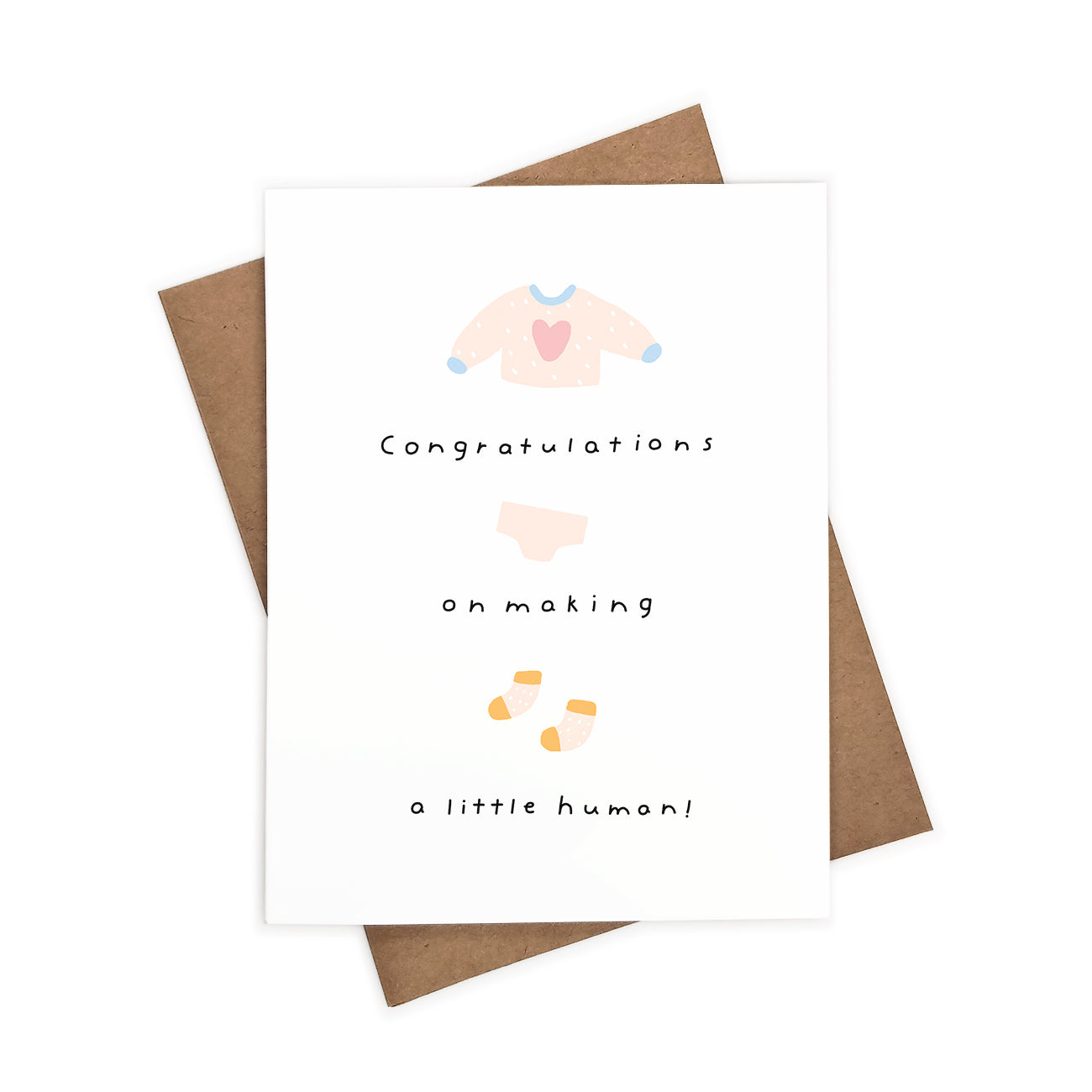 Little Human, Congratulations | Eco-Friendly Greeting Card