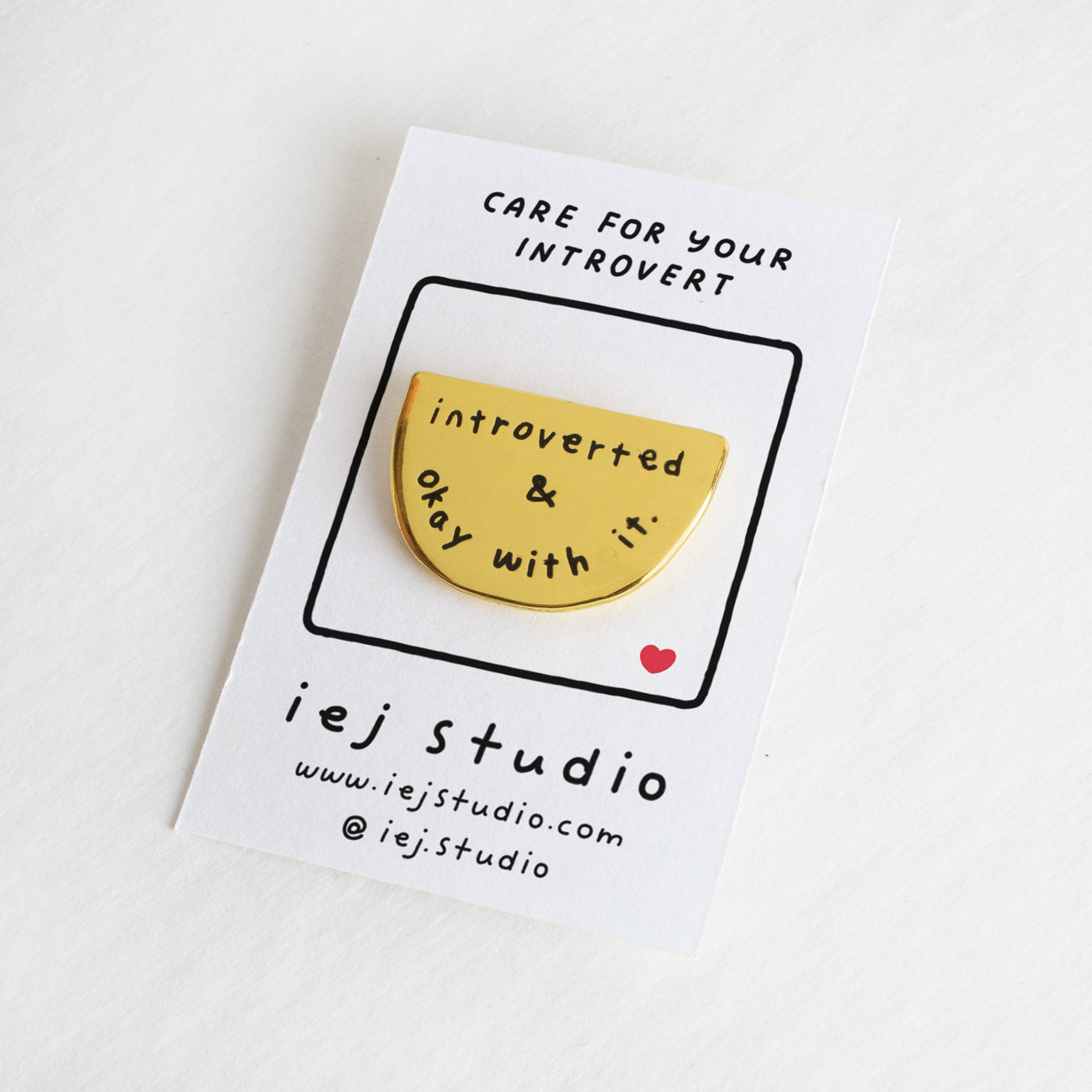 Introverted & Okay With It Enamel Pin